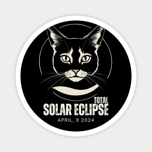 CAT OF THE TOTAL SOLAR ECLIPSE 2024 Magnet